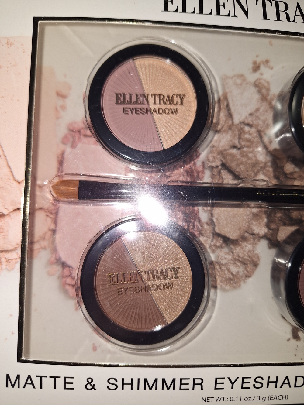 Ellen Tracy Pink & Neutral Matte and Shimmer Eyeshadow Set - Picture 2 of 3